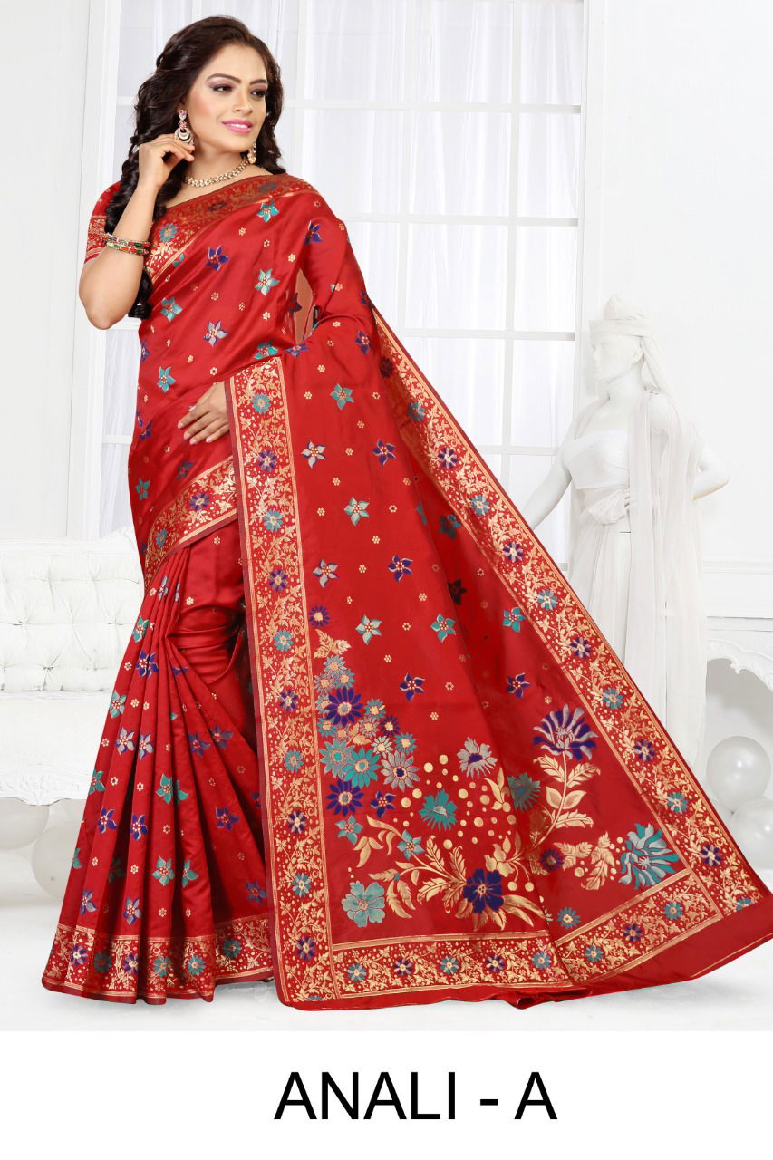 Ronisha Anali  Latest Fancy Designer Festive Wear Silk Saree Collection